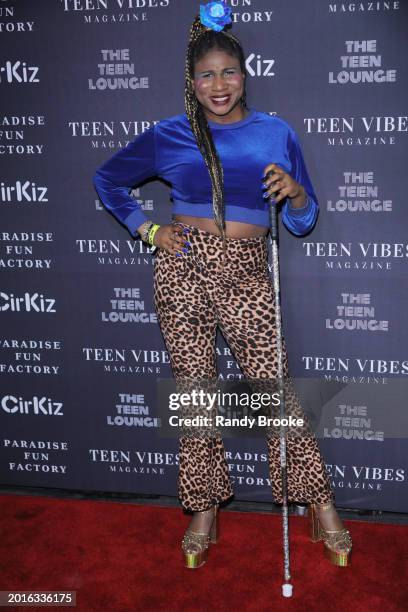 Lachi attends the Teen Lounge NYFW Kick off Party at HK Hall at 605 West 48th Street on February 09, 2024 in New York City.