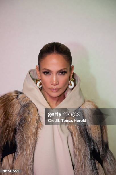 Jennifer Lopez joins Apple Music Radio host Ebro Darden on "This Is Me…Now" Radio on Apple Music 1 on February 16, 2024 in New York City.
