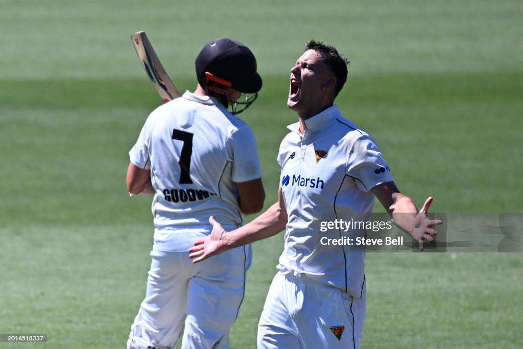 Sheffield Shield - TAS v WA: Day 2