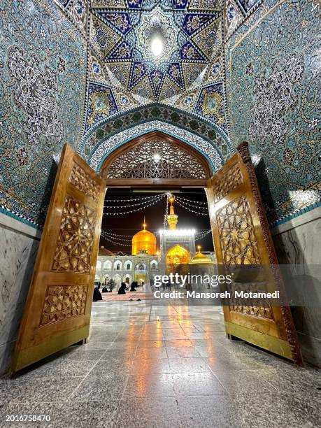 haram complex and the imam reza shrine in mashad iran - shiite islam stock pictures, royalty-free photos & images