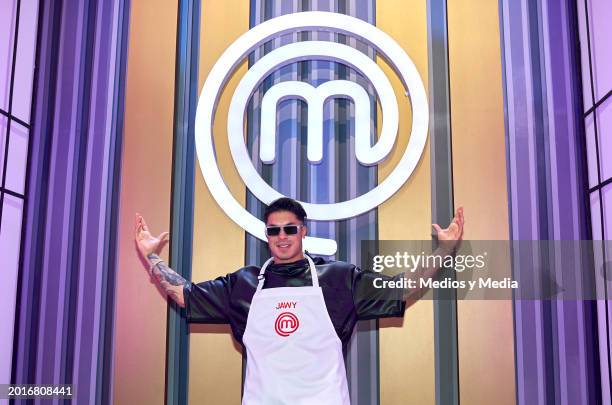 Jawy Méndez poses for a photo during a press conference `Master chef celebrity´ tv show at Azteca Estudios on February 16, 2024 in Mexico City,...