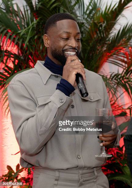 Dwyane Wade attends the Gentleman's Supper Club during NBA All-Star Weekend on February 16, 2024 in Indianapolis, Indiana.