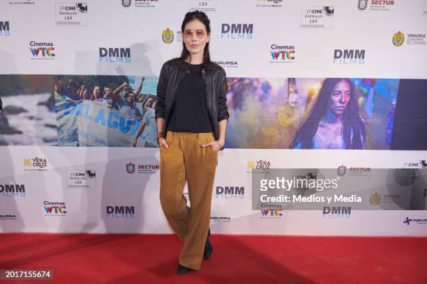 Tamara Mazarrasa poses for a photo during a Red carpet of 'Luna Negra' movie premiere at Cinemex WTC on February 16, 2024 in Mexico City, Mexico.