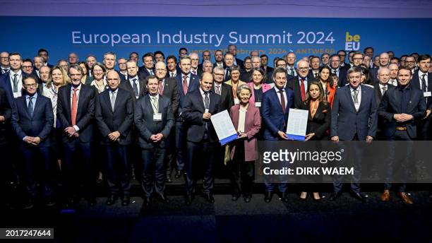 Group chairman Sir Jim Ratcliffe , President of the Jacques Delors Institute Enrico Letta, ArcelorMittal CEO Europe Geert Van Poelvoorde, CEO of BASF...