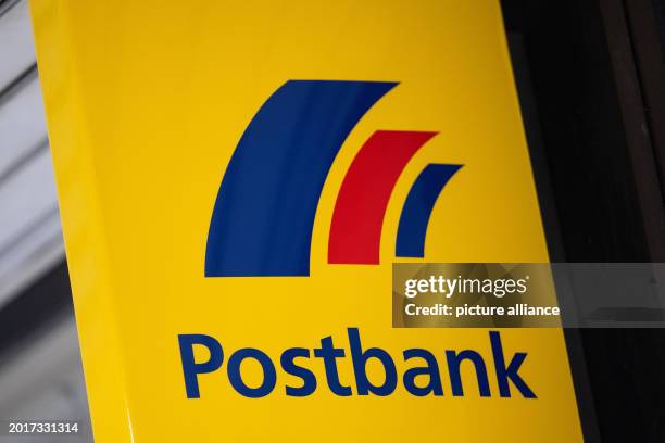 February 2024, Baden-Württemberg, Stuttgart: The Postbank logo can be seen on a branch. Photo: Marijan Murat/dpa