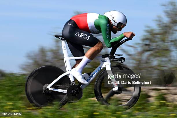 Filippo Ganna of Italy and Team INEOS Grenadiers sprints during the 50th Volta ao Algarve em Bicicleta 2024, Stage 4 a 22km individual time trial in...