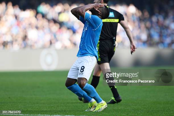 Hamed Traorè of SSC Napoli shows his disappointment during the Serie A TIM match between SSC Napoli and Genoa CFC - Serie A TIM at Stadio Diego...