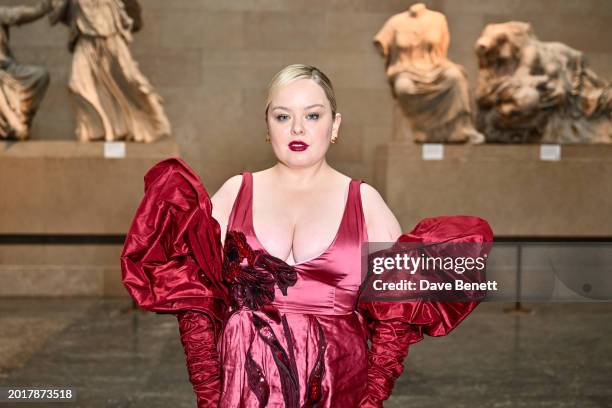 Nicola Coughlan attends the ERDEM show during London Fashion Week February 2024 at The British Museum on February 17, 2024 in London, England.