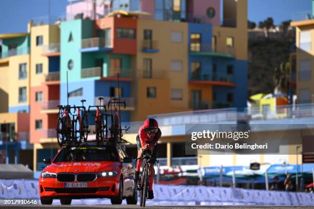 Thomas Pidcock of The United Kingdom and Team INEOS Grenadiers sprints during the 50th Volta ao Algarve em Bicicleta 2024, Stage 4 a 22km individual...