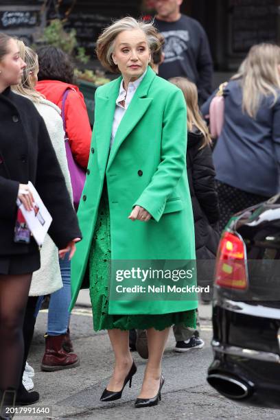 Kristin Scott Thomas attends Erdem at the British Museum during London Fashion Week February 2024 on February 17, 2024 in London, England.
