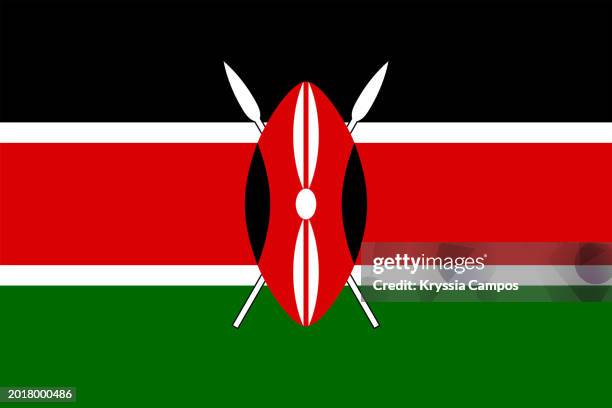 flag of kenya - kisumu stock pictures, royalty-free photos & images