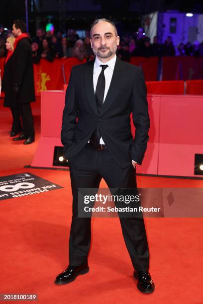 Piero Messina attends the "Another End" premiere during the 74th Berlinale International Film Festival Berlin at Berlinale Palast on February 17,...