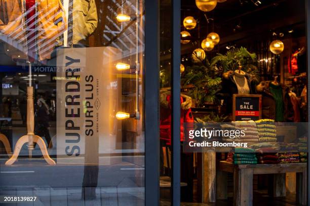 The SuperDry Plc global flagship store on Oxford Street in central London, UK, on Tuesday, Feb. 20, 2024. Julian Dunkerton, the founder and chief...