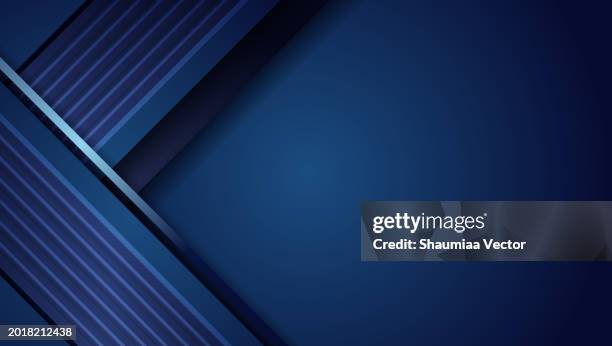 abstract overlap dark blue background with blank space design - silver frame stock illustrations