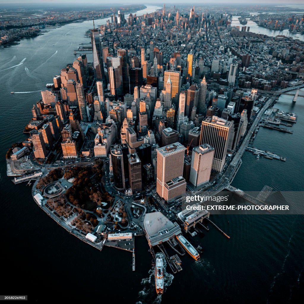 Chaque jour, des paysages magiques de Manhattan, New York