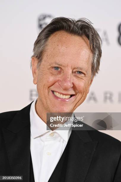 Richard E. Grant attends the Nominees' Party for the EE BAFTA Film Awards 2024, supported by Bulgari at The National Gallery on February 17, 2024 in...