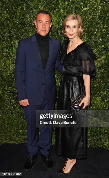 Matteo Garrone (Land Melita Toscan du Plantier attend the Charles Finch & Chanel 2024 Pre-BAFTA Party at 5 Hertford Street on February 17, 2024 in...