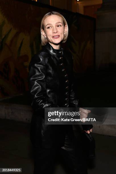 Carey Mulligan arrives at the Nominees' Party for the EE BAFTA Film Awards 2024, supported by Bulgari at The National Gallery on February 17, 2024 in...