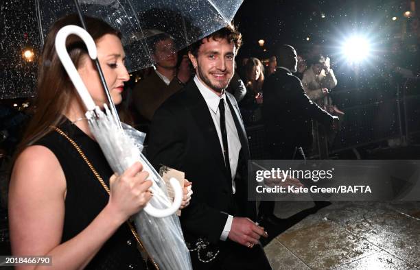 Paul Mescal attends the Nominees' Party for the EE BAFTA Film Awards 2024, supported by Bulgari at The National Gallery on February 17, 2024 in...