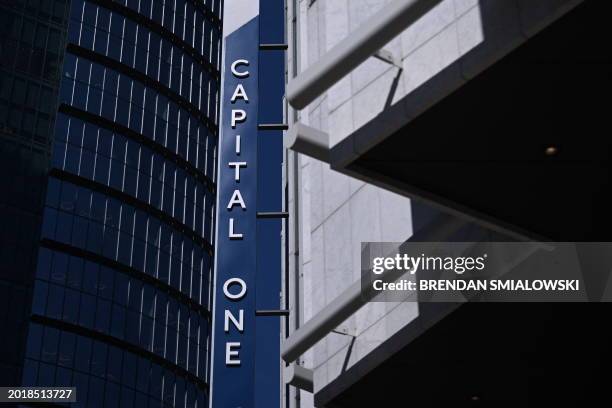 Capital One headquarters in McLean, Virginia on February 20, 2024. US banking giant Capital One announced on February 19, 2024 that it will acquire...