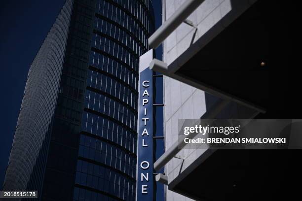 Capital One headquarters in McLean, Virginia on February 20, 2024. US banking giant Capital One announced on February 19, 2024 that it will acquire...