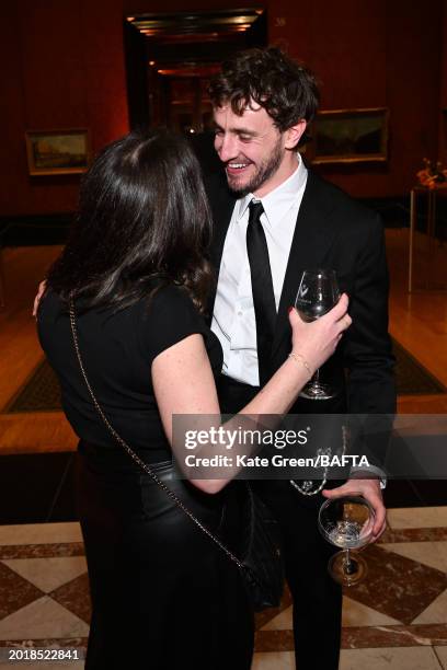 Paul Mescal attends the Nominees' Party for the EE BAFTA Film Awards 2024, supported by Bulgari at The National Gallery on February 17, 2024 in...