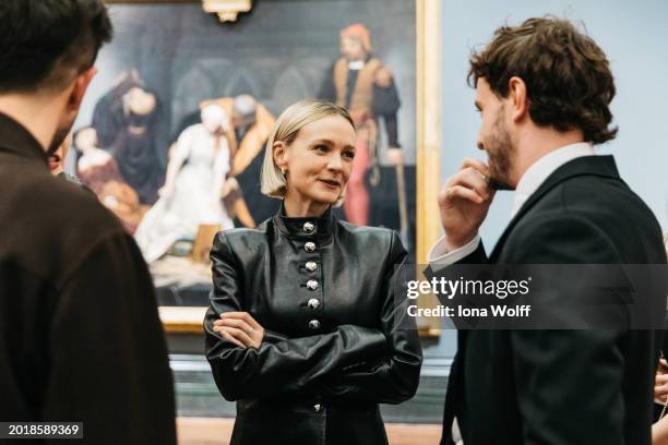 Carey Mulligan and Paul Mescal attend the Nominees' Party for the EE BAFTA Film Awards 2024, supported by Bulgari at The National Gallery on February...