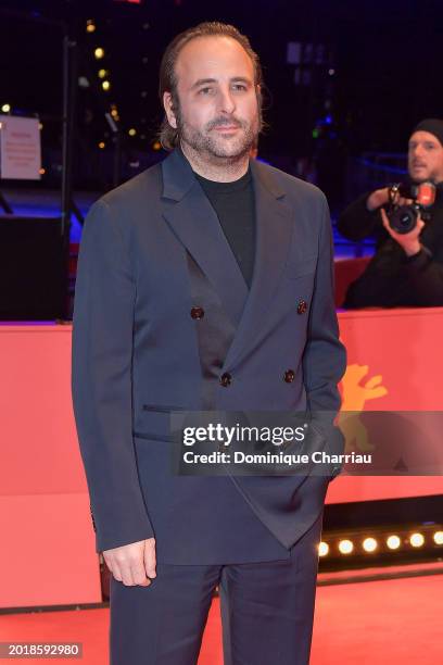 Vincent Macaigne attends the "Hors du temps" premiere during the 74th Berlinale International Film Festival Berlin at Berlinale Palast on February...