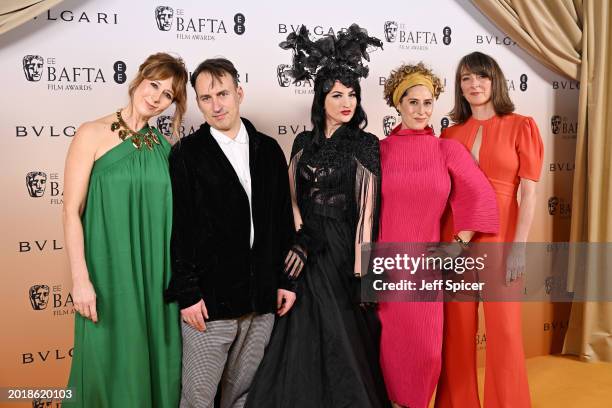 Josie Bevan, Alex Fry, Lisa Selby, Rebecca Lloyd Evans and Natasha Dack Ojumu the EE BAFTA Film Awards 2024 Nominees' Party, Supported By Bulgari at...
