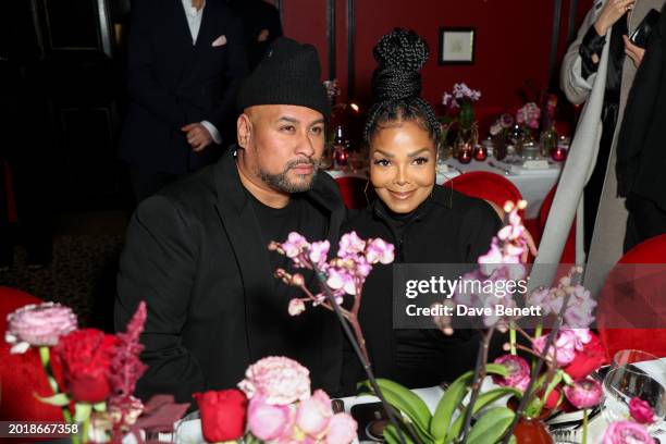 Guest and Janet Jackson attend a private dinner hosted by Naomi Campbell and BOSS with ELLE to celebrate the launch of the Naomi x BOSS collection on...