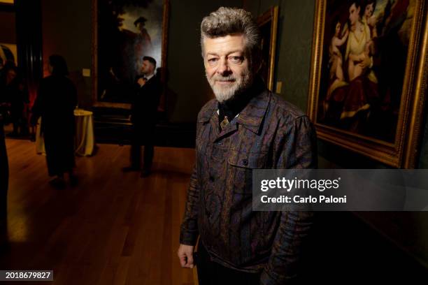 Andy Serkis attends the Nominees' Party for the EE BAFTA Film Awards 2024, supported by Bulgari at The National Gallery on February 17, 2024 in...