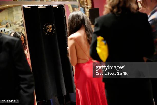Guests attend the Nominees' Party for the EE BAFTA Film Awards 2024, supported by Bulgari at The National Gallery on February 17, 2024 in London,...