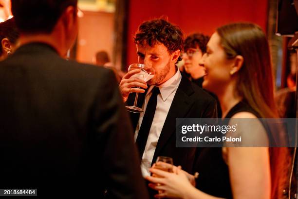 Paul Mescal attends the Nominees' Party for the EE BAFTA Film Awards 2024, supported by Bulgari at The National Gallery on February 17, 2024 in...