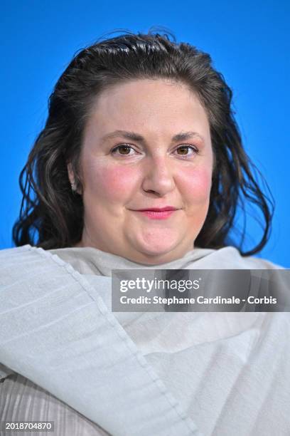 Lena Dunham poses at the "Treasure" photocall during the 74th Berlinale International Film Festival Berlin at Grand Hyatt Hotel on February 17, 2024...