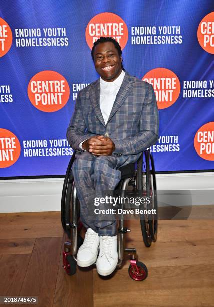 Ade Adepitan attends the Centrepoint Ultimate Quiz 2024 hosted by Claudia Winkleman at BAFTA on February 20, 2024 in London, England.