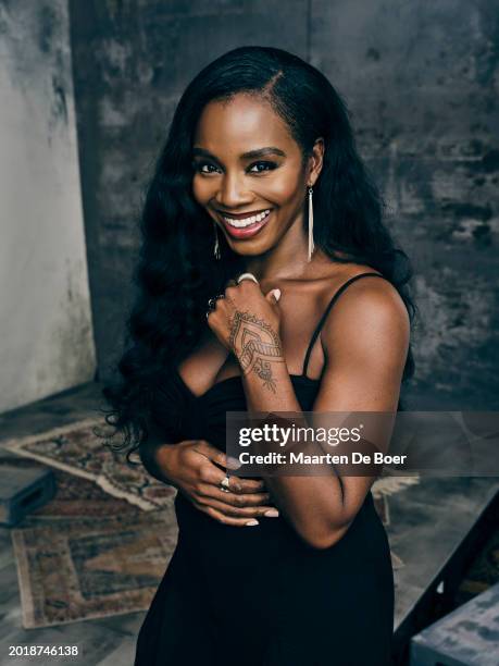 Deborah Ayorinde of "Sense & Sensibility" poses for TV Guide Magazine during the 2024 Winter TCA Portrait Studio at The Langham Huntington, Pasadena...