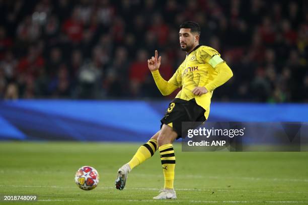 Emre Can of Borussia Dortmund during the UEFA Champions League round of 16 match between PSV Eindhoven and Borussia Dortmund at the Phillips stadium...