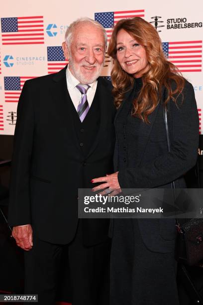 Dieter Hallervorden and Christiane Zander attend the US Embassy Reception during the 74th Berlinale International Film Festival on February 20, 2024...