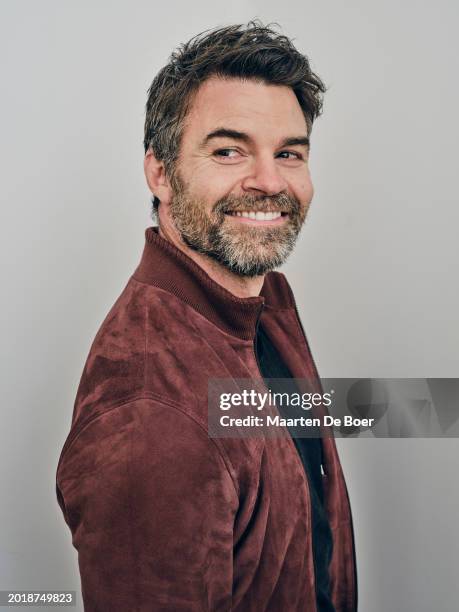 Daniel Gillies of The CW Network's "Sight Unseen" poses for TV Guide Magazine during the 2024 Winter TCA Portrait Studio at The Langham Huntington,...