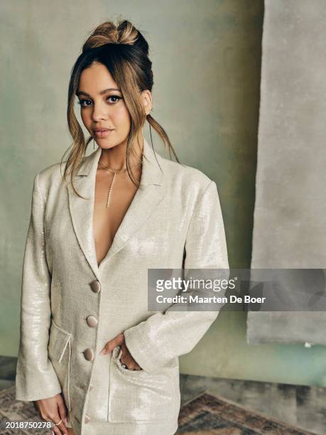 Vanessa Morgan of The CW Network's "Wild Cards" poses for TV Guide Magazine during the 2024 Winter TCA Portrait Studio at The Langham Huntington,...