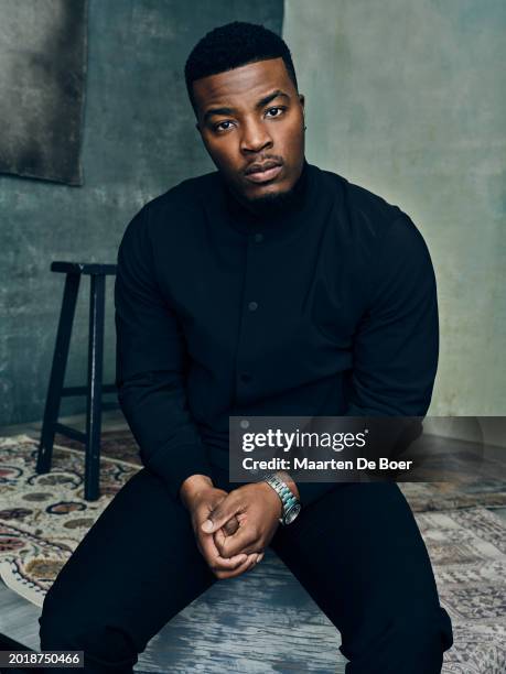 Daniel Ezra of The CW Network's "All American" poses for TV Guide Magazine during the 2024 Winter TCA Portrait Studio at The Langham Huntington,...