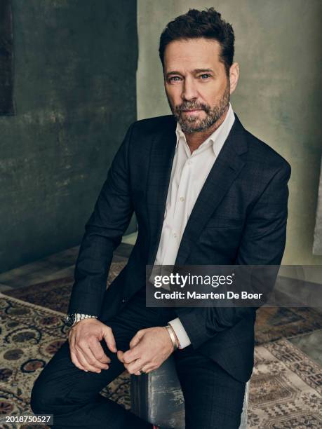 Jason Priestley of The CW Network's "Wild Cards" poses for TV Guide Magazine during the 2024 Winter TCA Portrait Studio at The Langham Huntington,...