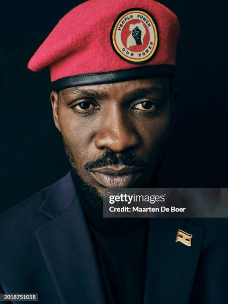 Bobi Wine of National Geographic's 'Bobi Wine: The People's President' poses for TV Guide Magazine during the 2024 Winter TCA Portrait Studio at The...