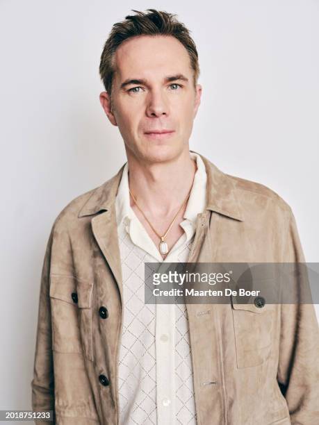 James D'Arcy of "Constellation" poses for TV Guide Magazine during the 2024 Winter TCA Portrait Studio at The Langham Huntington, Pasadena on...