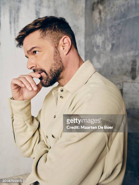 Ricky Martin of "Palm Royale" poses for TV Guide Magazine during the 2024 Winter TCA Portrait Studio at The Langham Huntington, Pasadena on February...