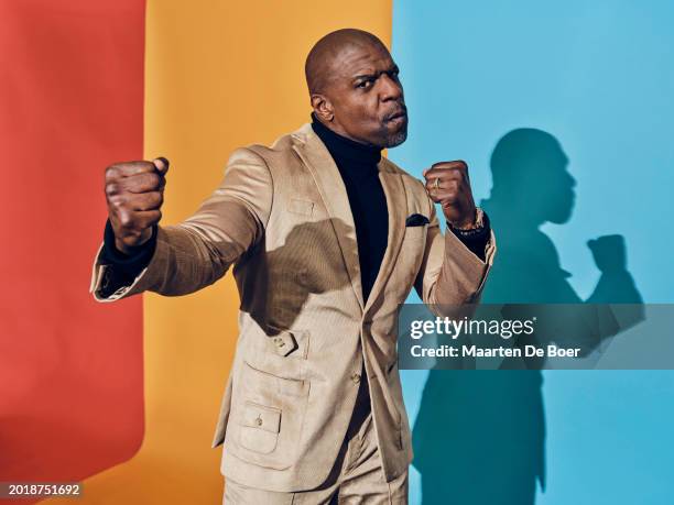 Terry Crews poses for TV Guide Magazine during the 2024 Winter TCA Portrait Studio at The Langham Huntington, Pasadena on February 14, 2024 in...