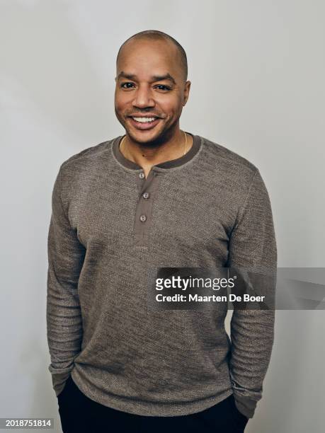 Donald Faison of NBC's 'Extended Family' poses for TV Guide Magazine during the 2024 Winter TCA Portrait Studio at The Langham Huntington, Pasadena...