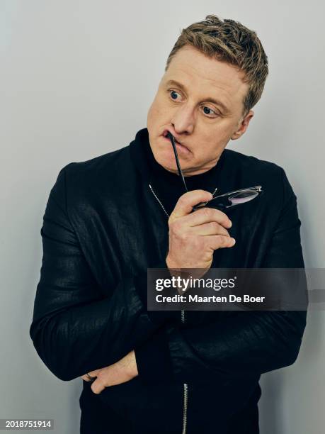 Alan Tudyk of Syfy's 'Resident Alien' poses for TV Guide Magazine during the 2024 Winter TCA Portrait Studio at The Langham Huntington, Pasadena on...