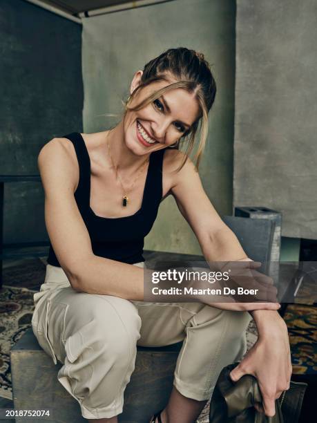 Caitlin Bassett of NBC's 'Quantum Leap' poses for TV Guide Magazine during the 2024 Winter TCA Portrait Studio at The Langham Huntington, Pasadena on...