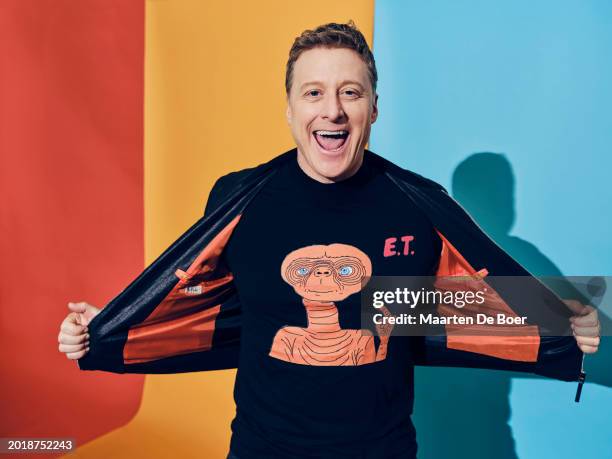 Alan Tudyk of Syfy's 'Resident Alien' poses for TV Guide Magazine during the 2024 Winter TCA Portrait Studio at The Langham Huntington, Pasadena on...